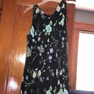 Black floral dress
